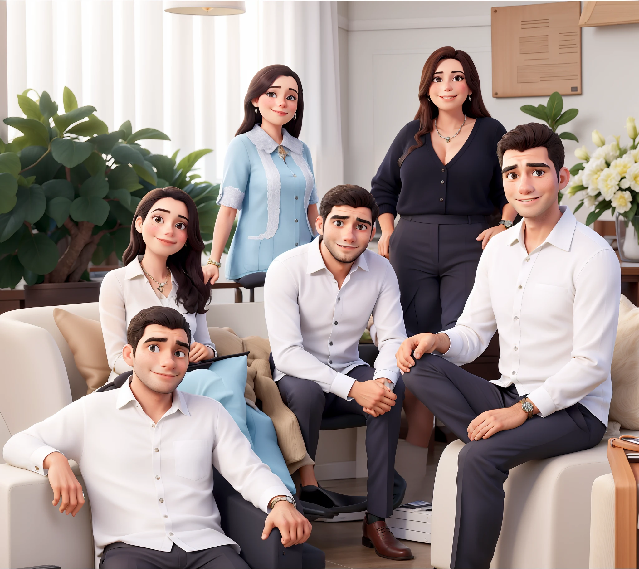 GRUPO DE PESSOAS, com roupas sociais em um local elegante