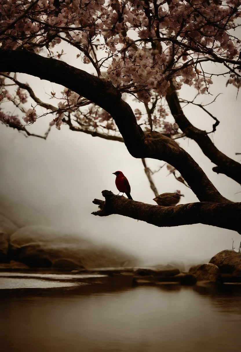 Em minhas fragilidades, or even by the exaggerated sensitivity, o Bom Deus encontra meios sutis de me instalar em mim mesma e acalentar essa minha alma intensa. This afternoon's rain and smoldering wind scared this little being who chose to perch on fragile branches to protect himself. ay... acho que, apesar de minhas fraquezas, the Higher Intelligence insists on reminding me that to be strong, I also need to strip my soul and have a place to land. Fragility is only a small part of the whole that makes me part. And it is also what impels me to respond to what Life calls me to! Because it's fragile, Is that I stay strong. May I remain stable and steadfast to the direction that guides me... dia a dia!! Quero em meu posto ficar a fitar o Sol do Amor, Do Amor, Little bird is what I am...