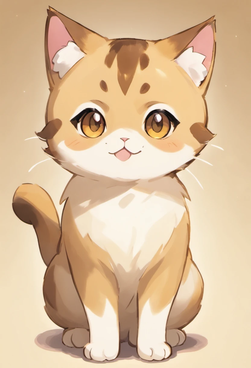 American short cat,Realisticstyle,Gold gradation,Brown eyes,super adorable,Moe