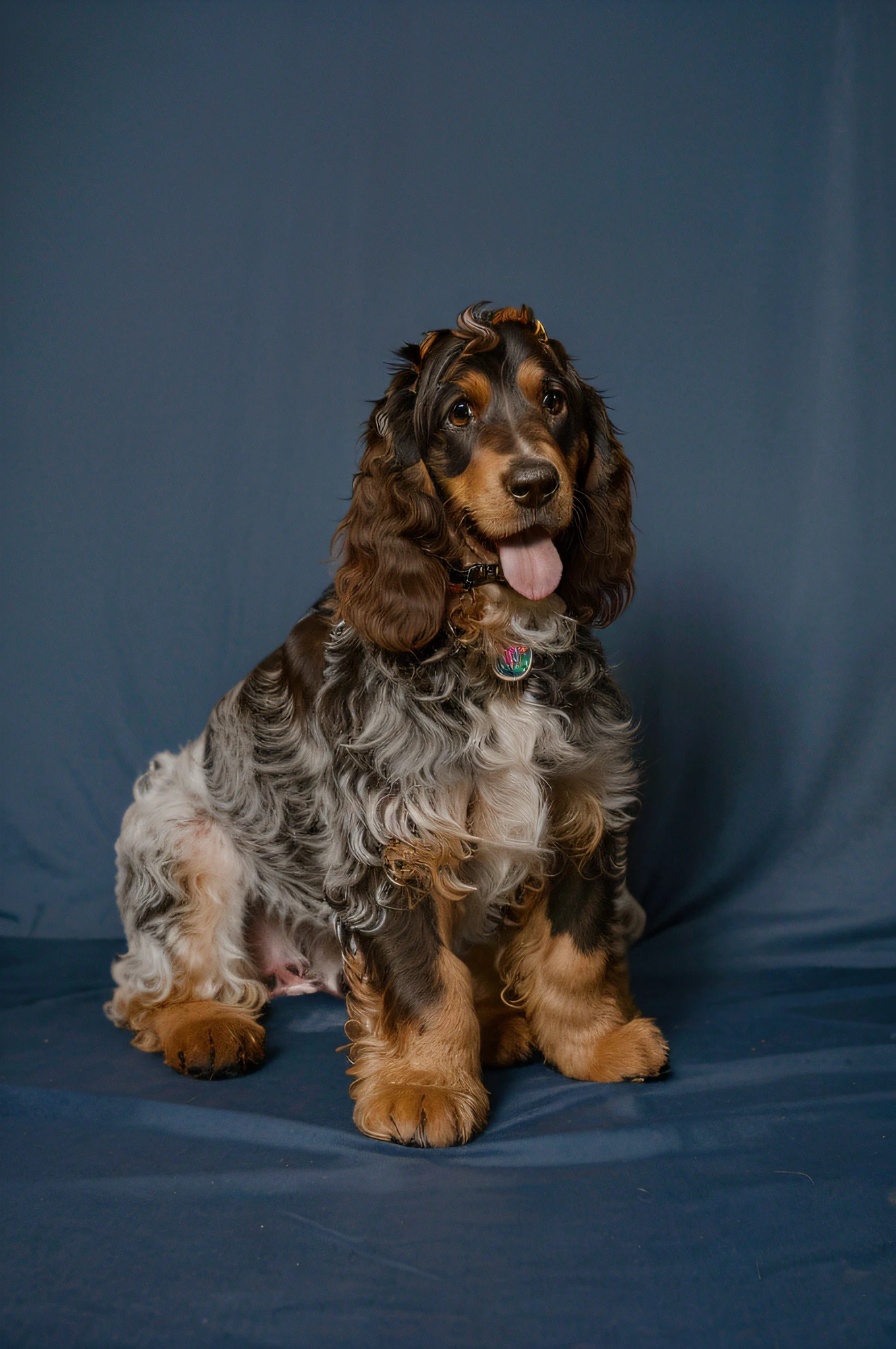 Cachorro cocker realista, foco feminino, fofinha, Photo Studio