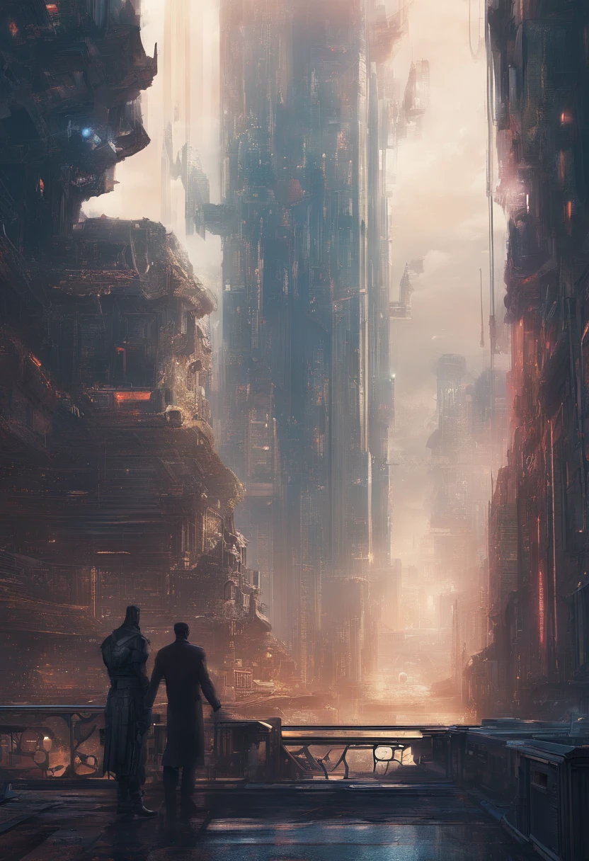 background presentation, artificial intelligence, futuristic, law, justice, judge