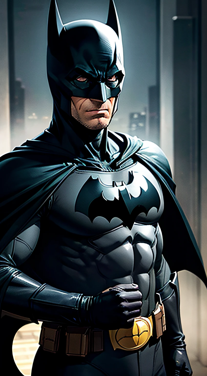Batman staring at the camera