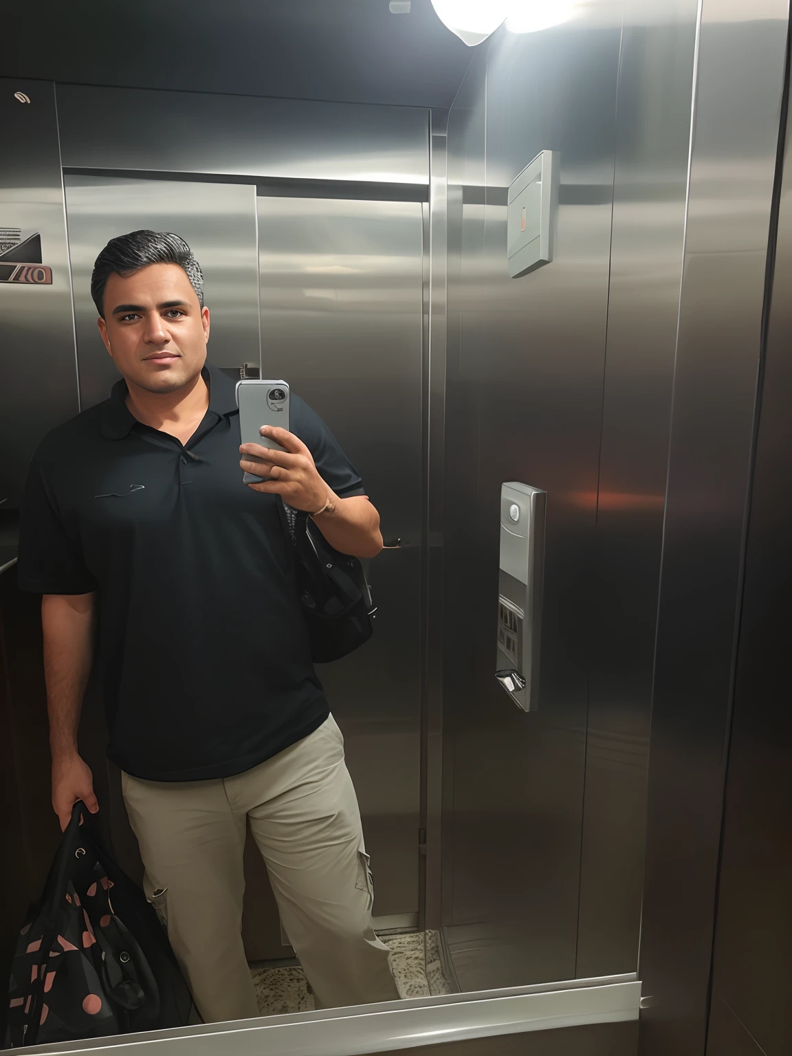 homem branco com camisa preta