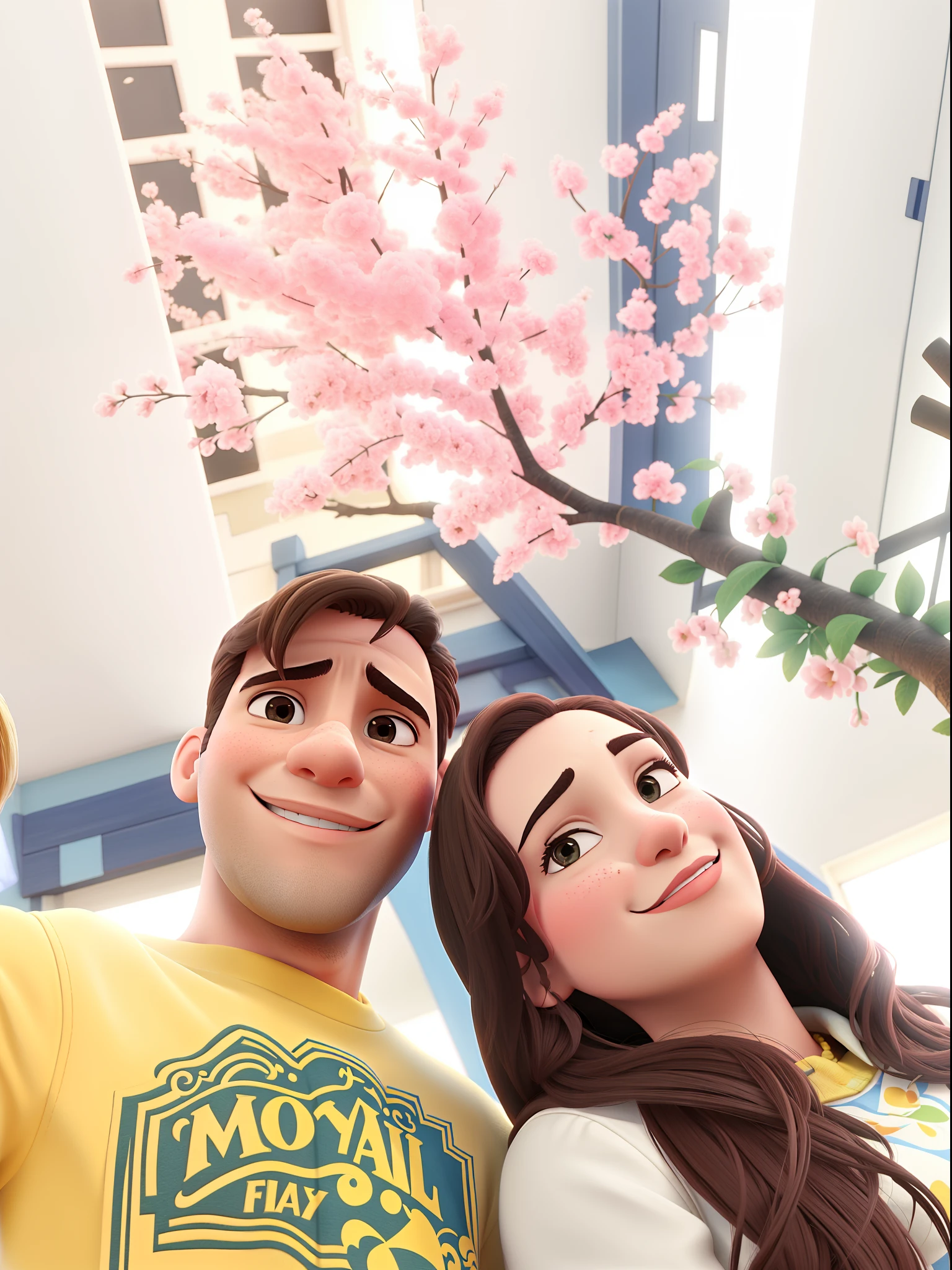 Casal feliz igual filme da Disney amor