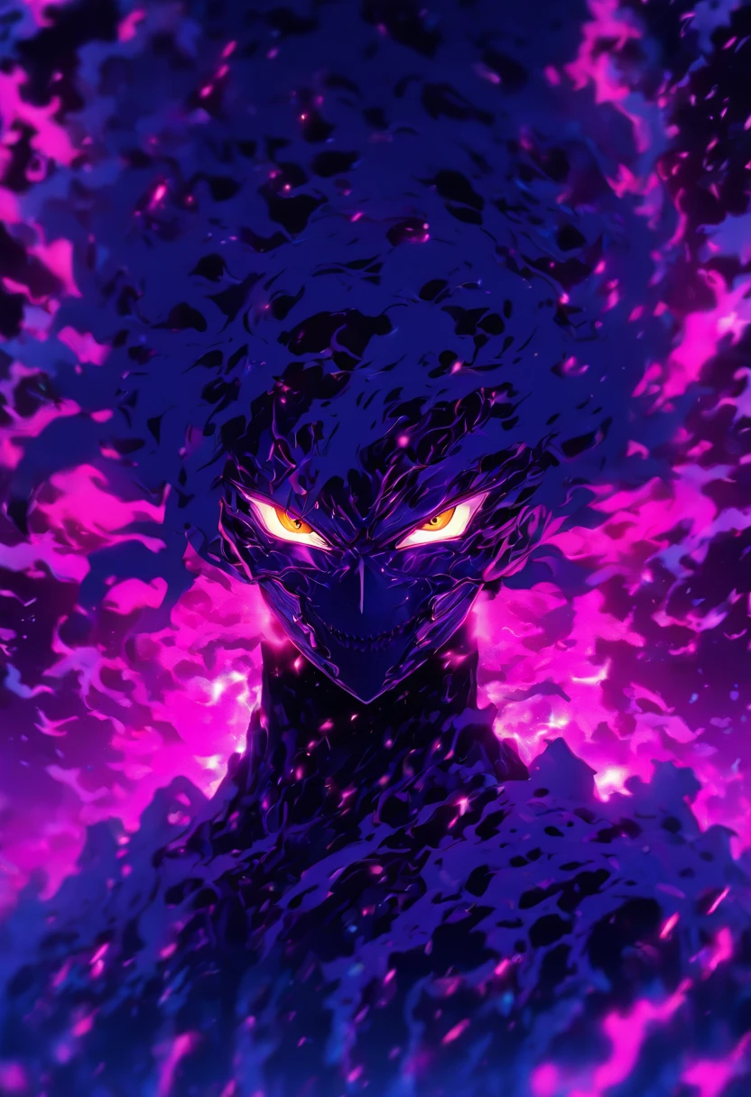 Dark glitched entity from the void