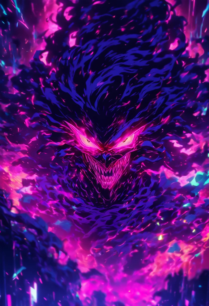 Dark glitched entity from the void