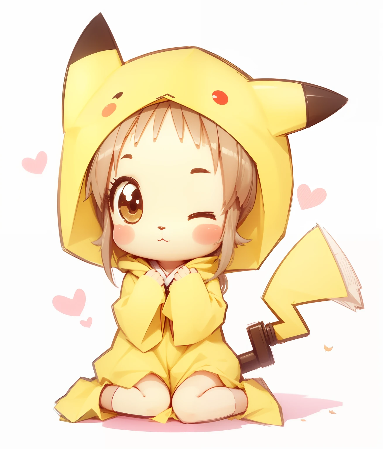 (On parchment paper, Characteristic Leaf), A full body shot, Long shot of cute fluffy yellow humanoid pikachu bandits with bandana on their head, Character sheet of old parchment paper with 24K resolution, high detail, photo realism, Realistic sketch, Rough sketch, mix of bold dark lines and loose lines, bold lines, humanoid, centered, Focus on character, Large Samurai Sword, and automatons and fluffy rabbit feet, Рафф Баттл носит Visage Dusty Cute.