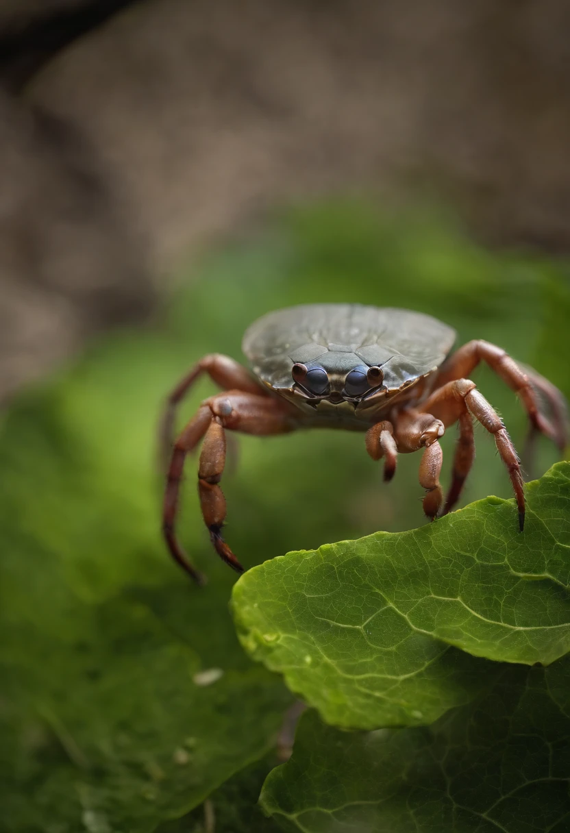 （A giant crab stands in the mist, Staring fiercely at a person asking for help），（a creature 5 meters tall:1.0），（Huge green eyes are unusually bright：1.37）（The thick legs of two giants stand on the reef） ，，（The shell of a giant crab is dark green），（goldtrim）, （Dark blue wide oval abdomen）, （Very hard and thick shell texture）， (There are a pair of large protruding compound eyes：0.8），（Unusually long and flexible antennae：1.1），（The length is about 1/3 The width of the crab's body：0.5） ，（There is a small pair of pliers on the top of the head），（Fresh fluff：0.8）， giant ethereal creature,The texture is clear， （The helpless pray for help：1.37），（People who ask for help：1.37），Background to Cancer Salvation Prayer：nebulous sky，（rough sea），（Greatwave），Recife，（salama：1.1）， 真实感，Epic，ultraclear，afterimage, Dutch angle, From below, Sony FE GM, Chiaroscuro, Blurry, hyper HD, Masterpiece, Textured skin, Super detail, High details, High quality, Award-Awarded, Best quality, A high resolution, 8K，Epic，sci-fy，Futuristic fantasy，cotw，punk，mechs