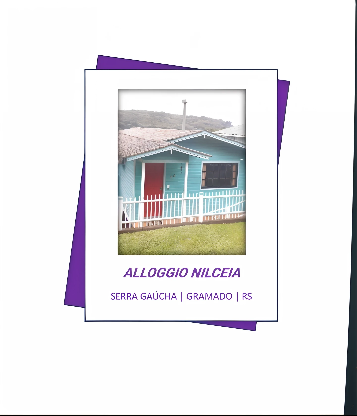 There's a picture of a blue house with a red door, Nigredo, Alberto Mielgo, Atlach - Nacha, alegria, fotografia, Nostlagia, ESL, alegria style, por Altichiero, múseca illil, Directed by: Alessandro Galli Bibiena, album, Ad image, agorafobia
