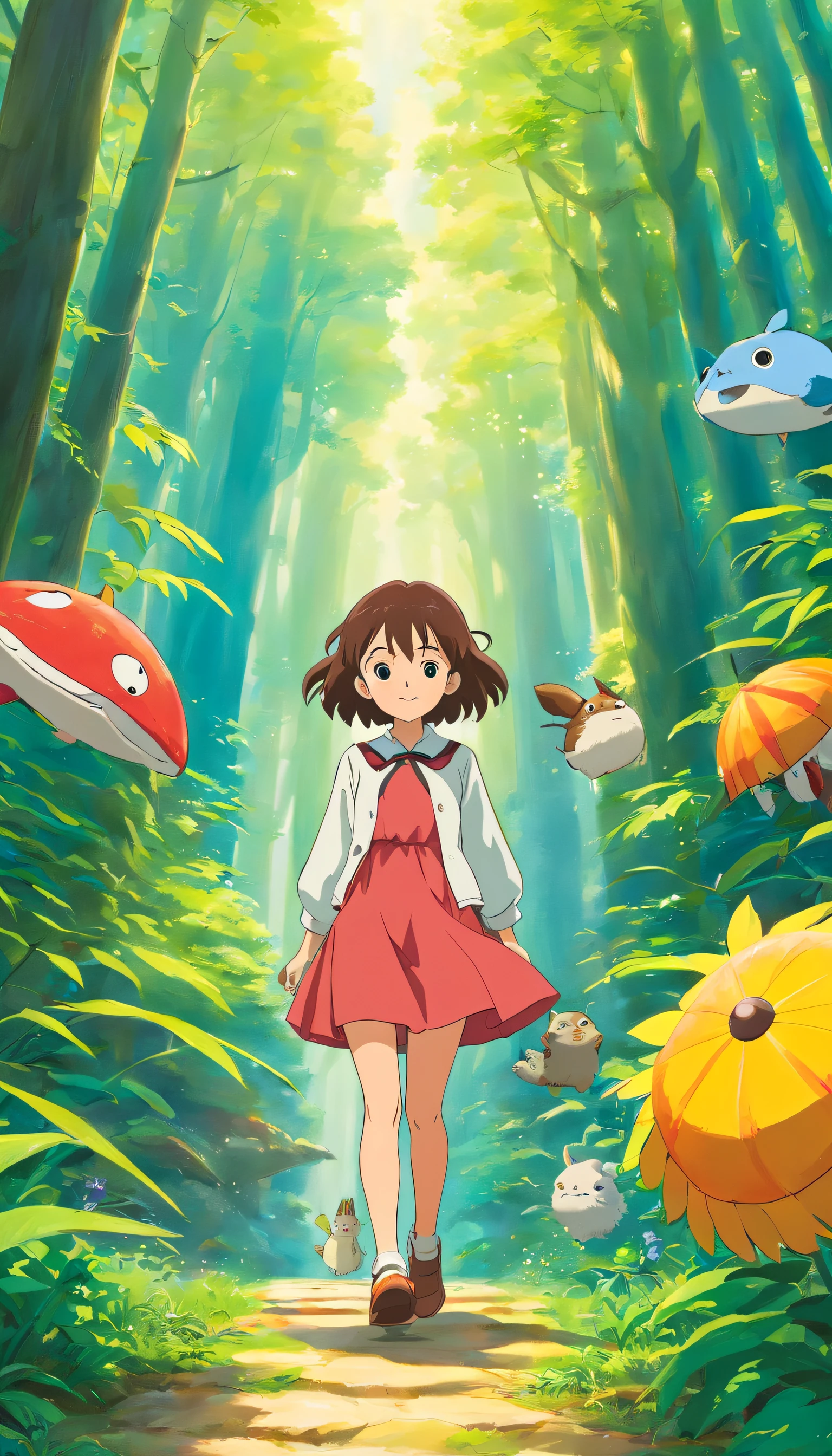 Funny,comical,(Playful),toys,illustration,A high resolution,Vibrant colors,Soft lighting，Random actions，Wear randomly，Random angles，（Exquisitehands:1.5）（Perfect body proportion:1.5）（More refined anime eyes:1.5）