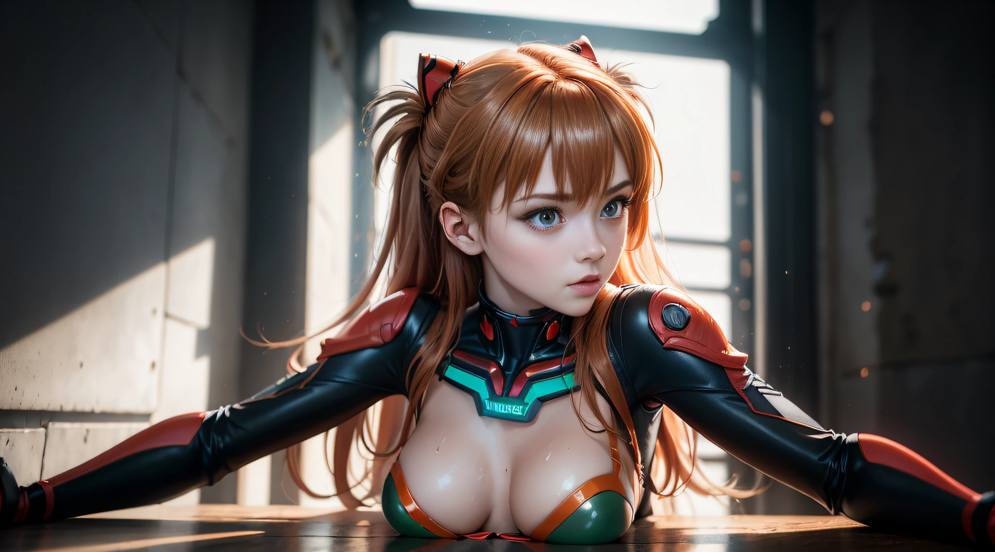 ((Better quality)), ((Meisterwerk)), (sehr detailliert:1.3), ........3d, beautifully (Cyberpunk:1.3) ((Asuka Langley Shikinami)), ((Trasnparent Bekleidung)) ((Sehr kurzes Foul)) ((perfekt)) ((ansehen)) ((Rear view)) ((Blick von hinten)) wirkliches Leben, ((1人)), Kabine, Mensch, large, Nabel, Nacktheit, (Meisterwerk, Highest Quality Score), Seitlicher Balken, , Beautiful, detailreiche Augen, Slave-Kette, Sklaven-Halskette, Perfekter Hintern, wet breasts, Sklavenkleidung, Offener Mund, ahe-cara, Raues Atmen, flush, schwitzen, Sklavenkleidung, Buntes Haar, Dumpling Hair, full entire body, revealing clothing, Tanzen in einem Stripclub, Lichtwellenleiter, Firmenlogos, HDR (Hoher dynamischer Bereich), Raytracing, NVIDIA RTX, super resolution, Unreal 5, Sprinkling ring under the surface, PBR-Texturen, Postprocesamiento, Anisotrope Filterung, depth of fields, maximum sharpness and sharpness, Mehrschichtige Texturen, Albedo- und Spekulationskartierung, Surface Shading, accurate simulation of light-material interactions, Perfekte Proportionen, Oktan-Darstellung, Duotone-Beleuchtung, ISO unten, white balance, Drittelregel, wide aperture, 8K ROH, Hocheffiziente Subpixel, Subpixel-Faltung, Glowing particles,