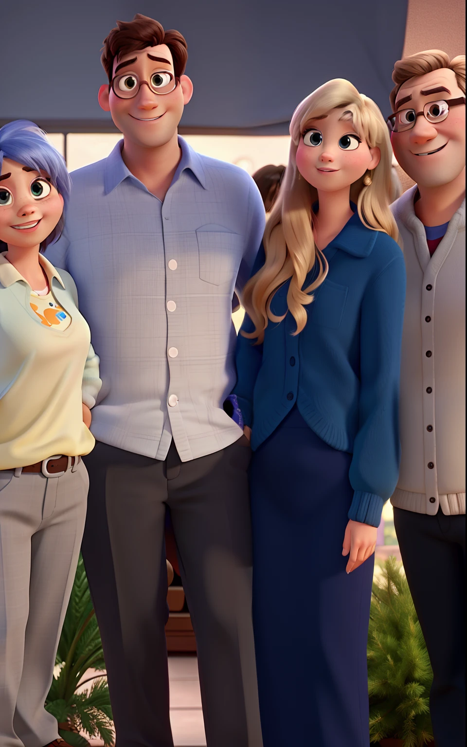 Pixar Style Family High Quality Best Quality