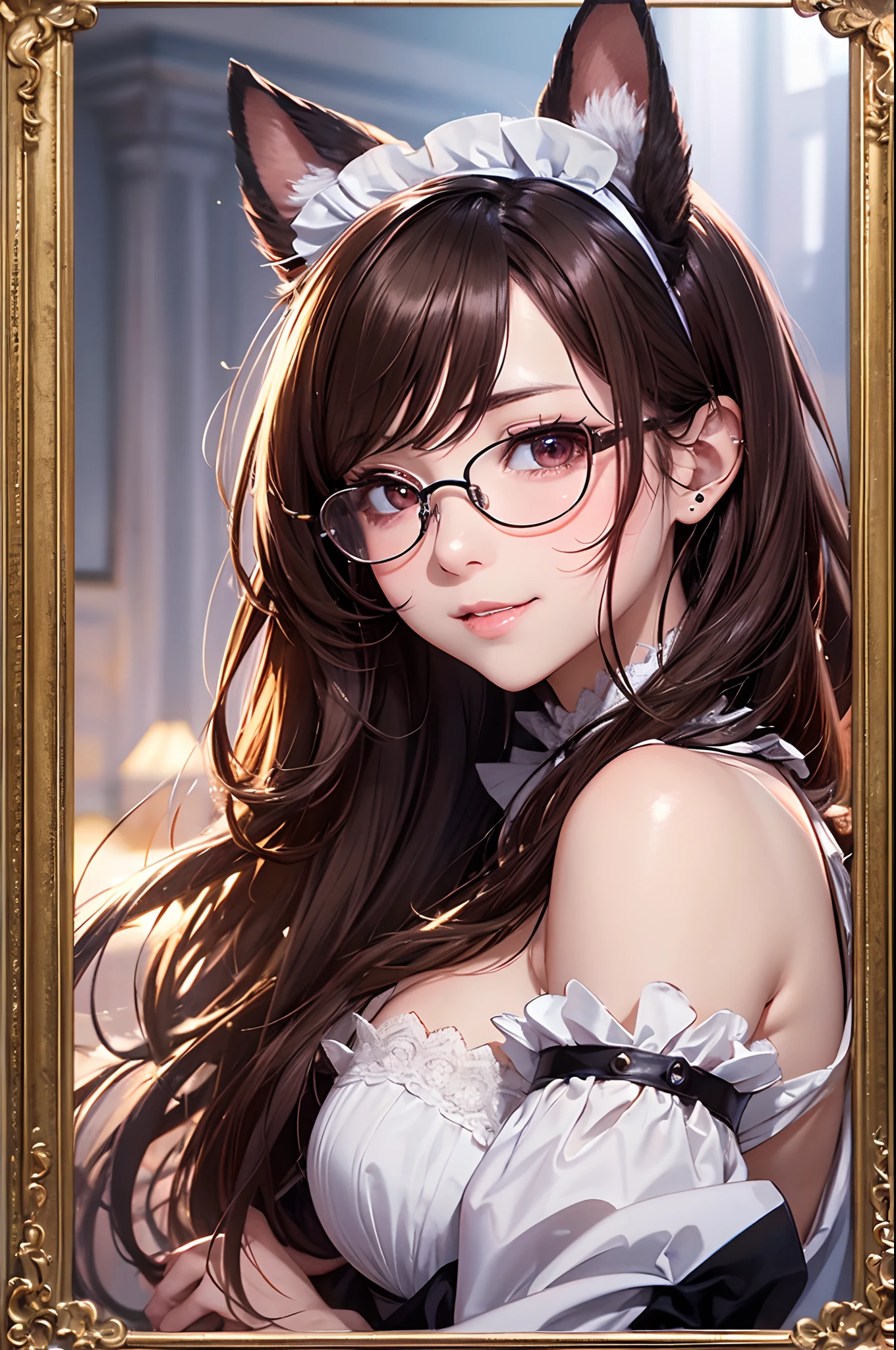 a woman with an attractive, voluptuous, and overweight build, wearing a red thong, with brown hair tied in two pigtails, wearing glasses, detailed face, beautiful detailed eyes, beautiful detailed lips, extremely detailed eyes and face, long eyelashes, photorealistic, cinematic lighting, intricate details, high quality, 8k, realistic, masterpiece, vibrant colors, dramatic lighting