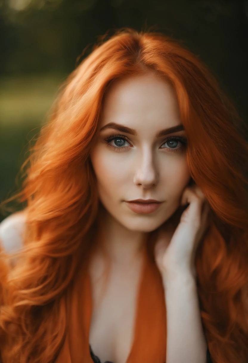 orange hair beautiful girl, canon f1.2, 20mm, 8k, realistic