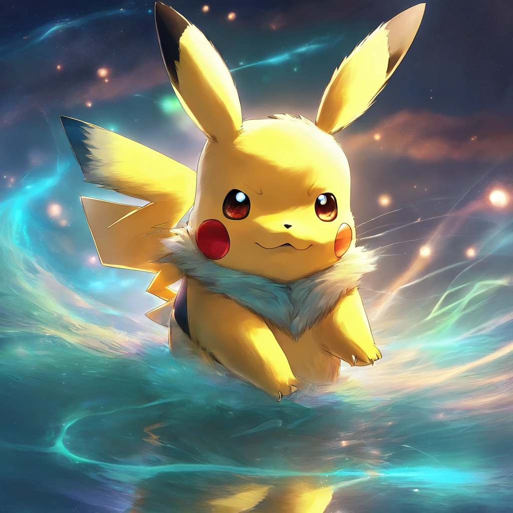 Pikachu、filmposter，Highest image quality，Cinematic texture，Super masterpiece，tmasterpiece，