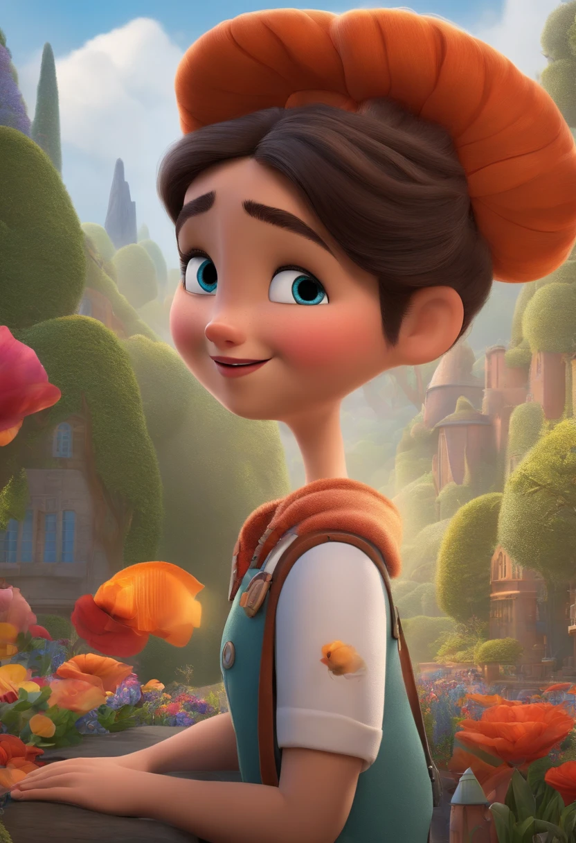 A futuristic yet realistic dream architect, inspired by Pixar animation, up close. The character takes center stage with captivating facial expressions, offering a touch of unreality.