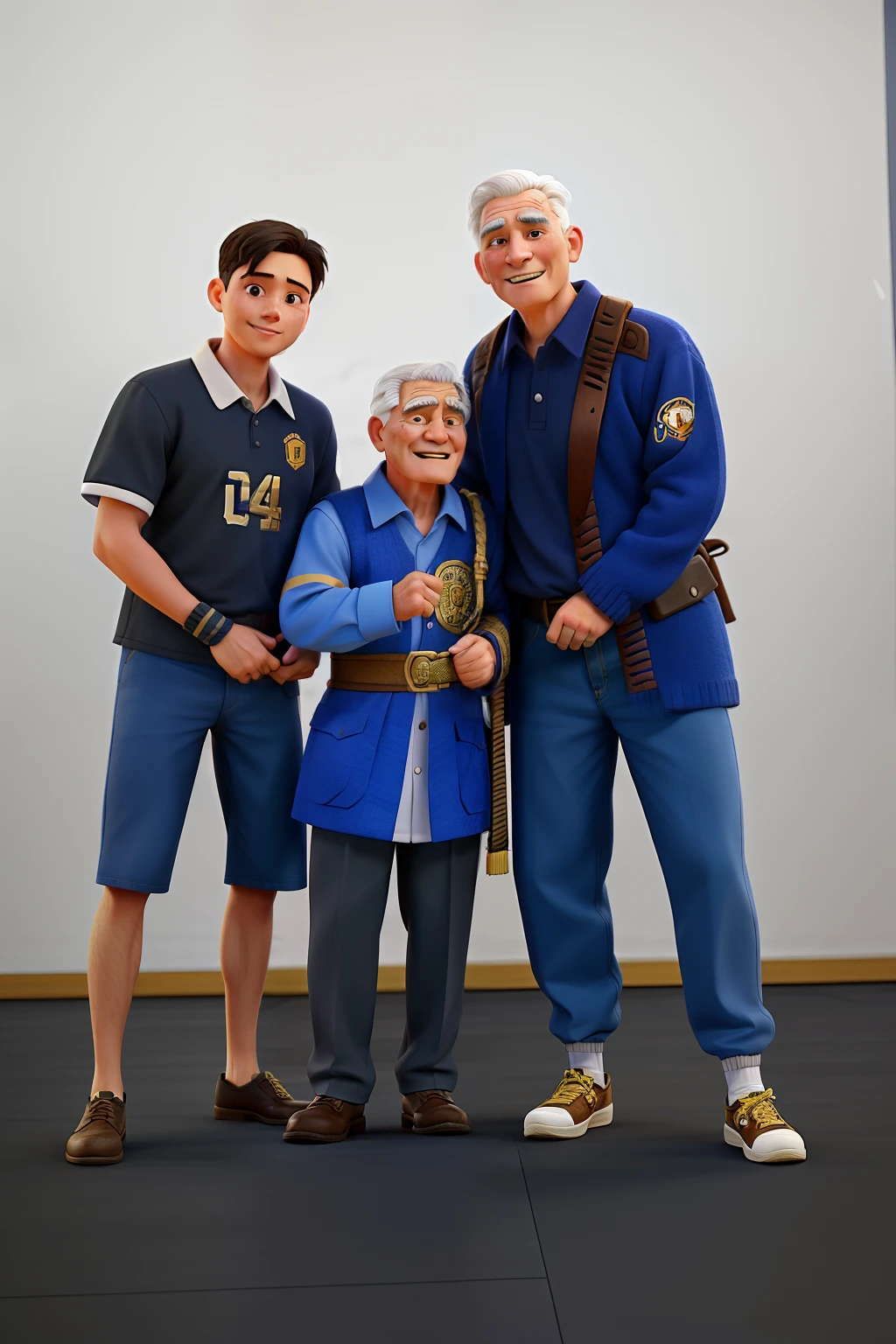 Old Warriors celebrating a graduation of a young warrior.