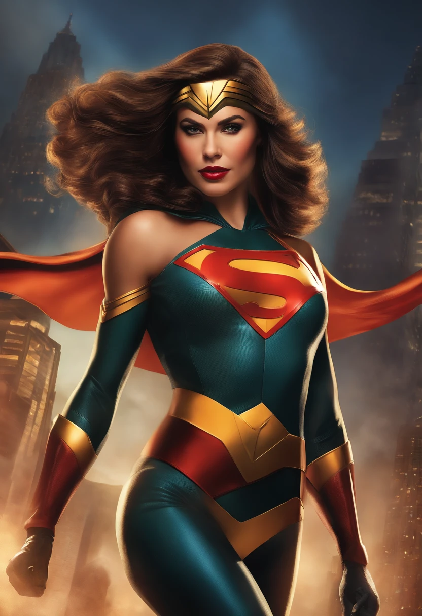 obra-prima, melhor qualidade, female superhero, Superheroíne, cidade, salvamento, resgate, hero, poder, forza, coragem, justice, crime-combate, vigilante, action, aventura, superpoderes, cruzado caped, super-humano, protetor, salvador, Metropolis, urbano, skyline, constructions, victory, emblema, traje, WMASK, identidade secreta, corajoso, dynamic, destemido, iconic, poderoso, batalha, epic, Superhero Team, Nemesis, Super Villain, feitos heroicos, defendendo, justice league, mulher maravilha.
