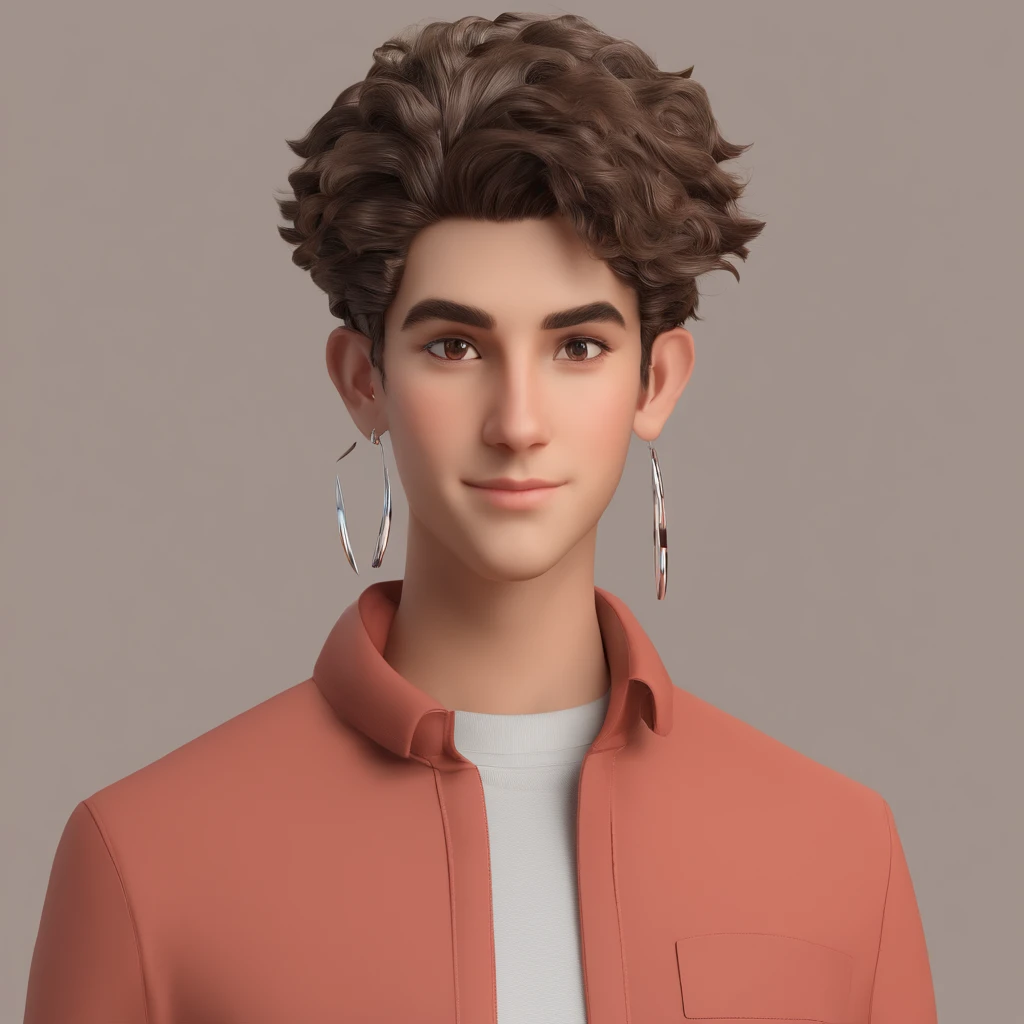 I'm just killin' I'm a boy got medium hair I wear earrings kinda thin face I' my hair is kinda straight and curly