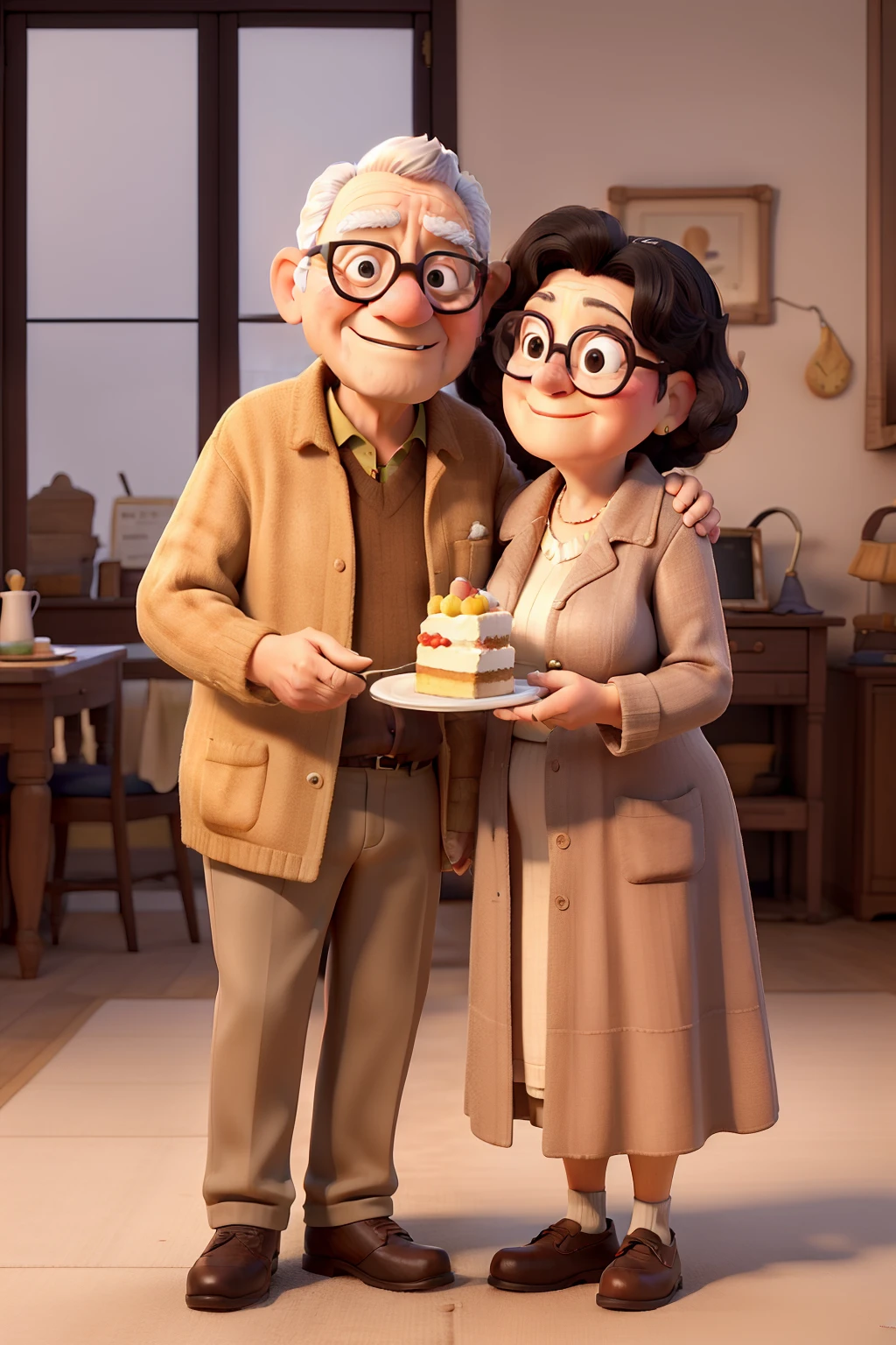 They're sitting at a table with a book and a glass of wine, Bald mom and dad, Tomado com Sony Alpha 9, casal feliz, Asia Yoranova e Alan Lee, Sakimichan e Frank Franzzeta, Directed by: Nandor Soldier, Tiro na Nikon Z9, Ayanamikodon e Irakli Nadar