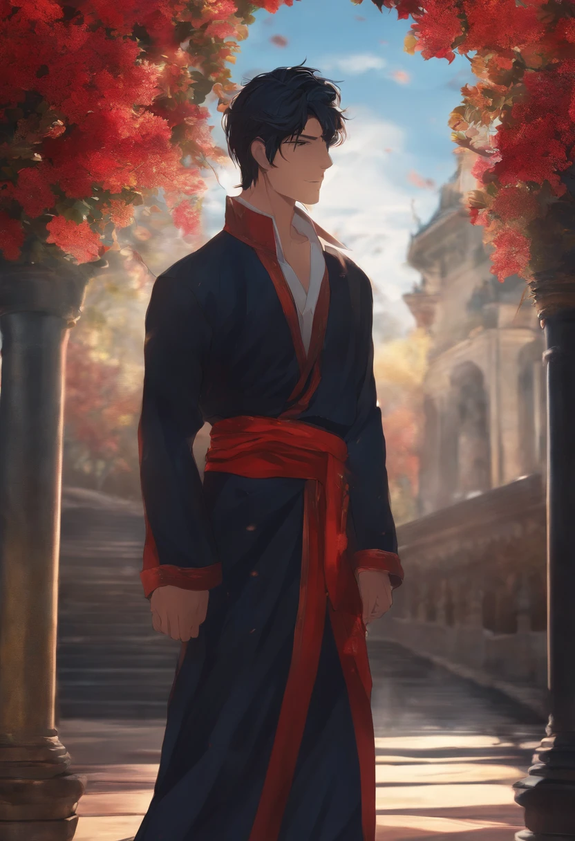 anime man like a generated foto