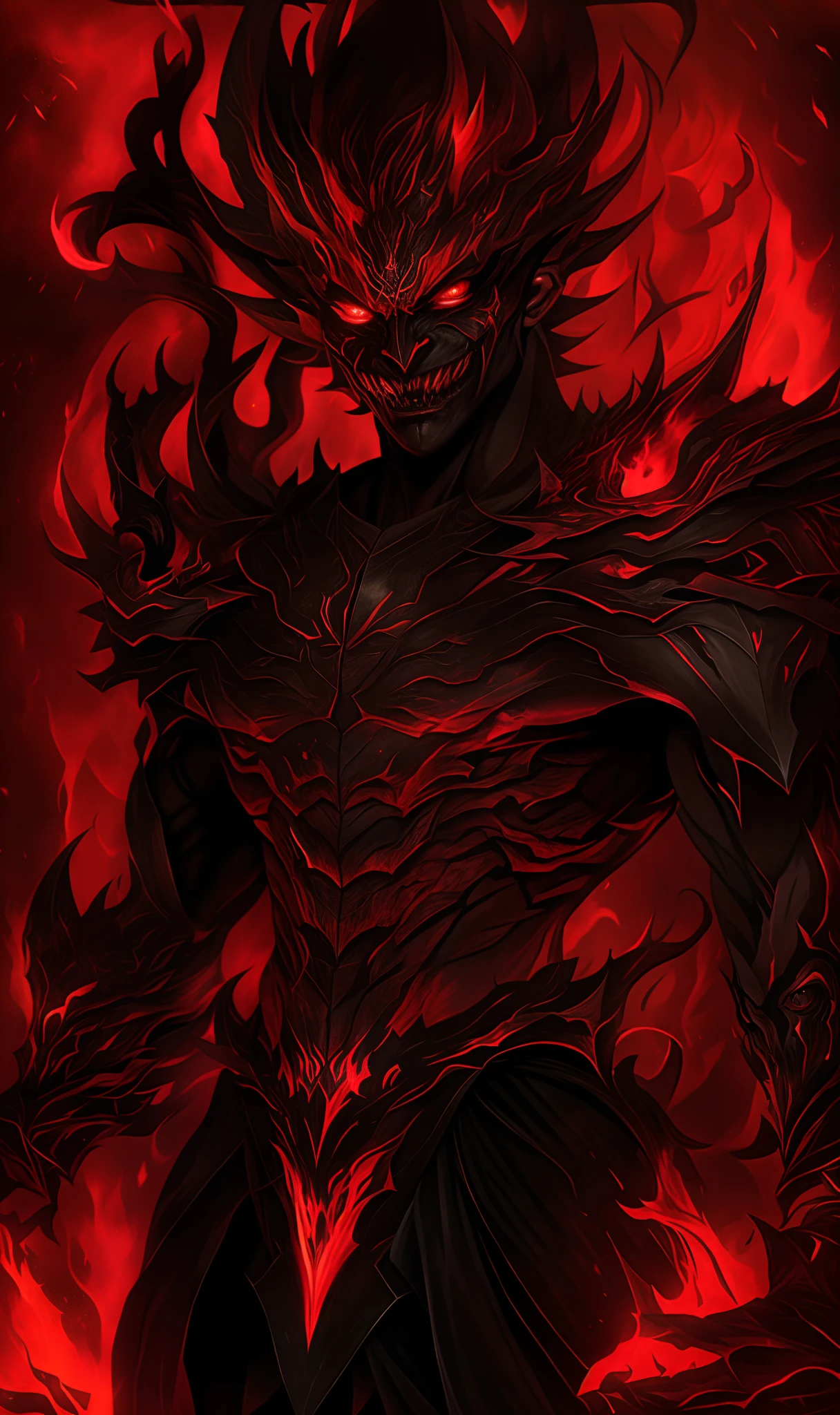hell,magma,火焰,((Super huge, A thick and sharp scythe)),(A demon covered in black scales:1.4),(((The scales are covered with thick barbs))),((A huge cloak woven with blood)),((Bloodthirsty and murderous devil man)),slaughter,In a hurry to kill,Dynamic lines,depth of fields,Ugly face,Lightning streaked across the sky,(((The mountains are at your feet))),Dimly lit sky,dark cloude,dense fog,(There was blood everywhere),((Blood dripping from the sickle)),stereoscopic perspective:1.4,Works of masters,super-fine,4K分辨率,high qulity,电影灯光,High picture detail,Look up from the bottom up,Ultra-wide viewing angle,Detailed pubic hair,Epic shooting