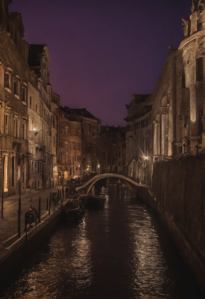 The image must be based on shades of purple and have content related to Artificial Intelligence and the number of followers. Imagine a crowd of robots and people living together in a futuristic city. I'm a digital content producer on Instagram and my niche is artificial intelligence. I'm reaching the 5 thousand followers mark. I want you to help me create an image celebrating this brand. The image must be high definition, ultra-realistic, with well-defined textures and appear realistic. The aspect ratio should be 9:16. Write “5k” in reference to 5 thousand followers.