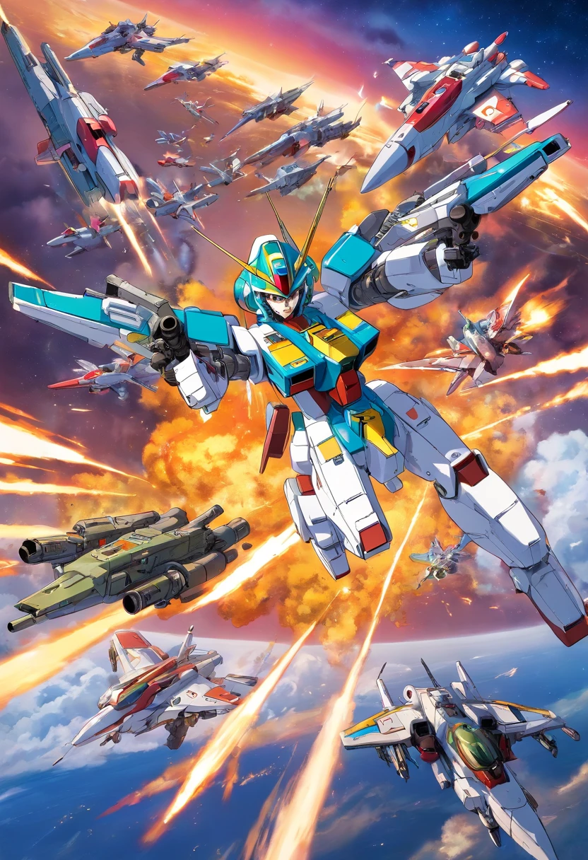 Robotech Macross cyclone VR with gun and communist symbols