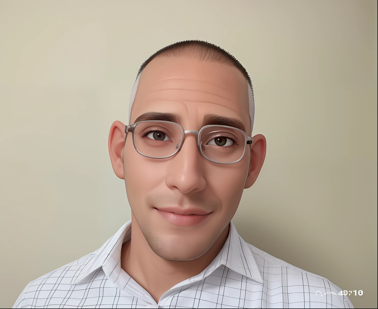 Um homem de 30 anos, com cabelos castanhos curtos,face de diamante, olhar rigoroso, e olhos castanhos, Wearing white white shirt with tie and glasses.