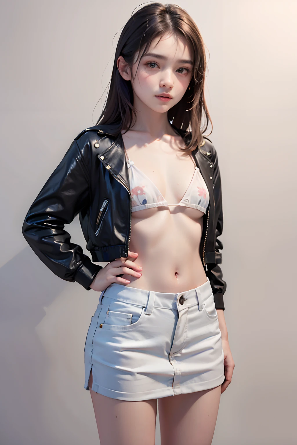 little tits young face cool fashon look