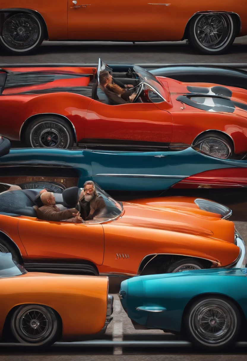 homem, cabelos grisalhos, efeito pixar, tema de filme carros