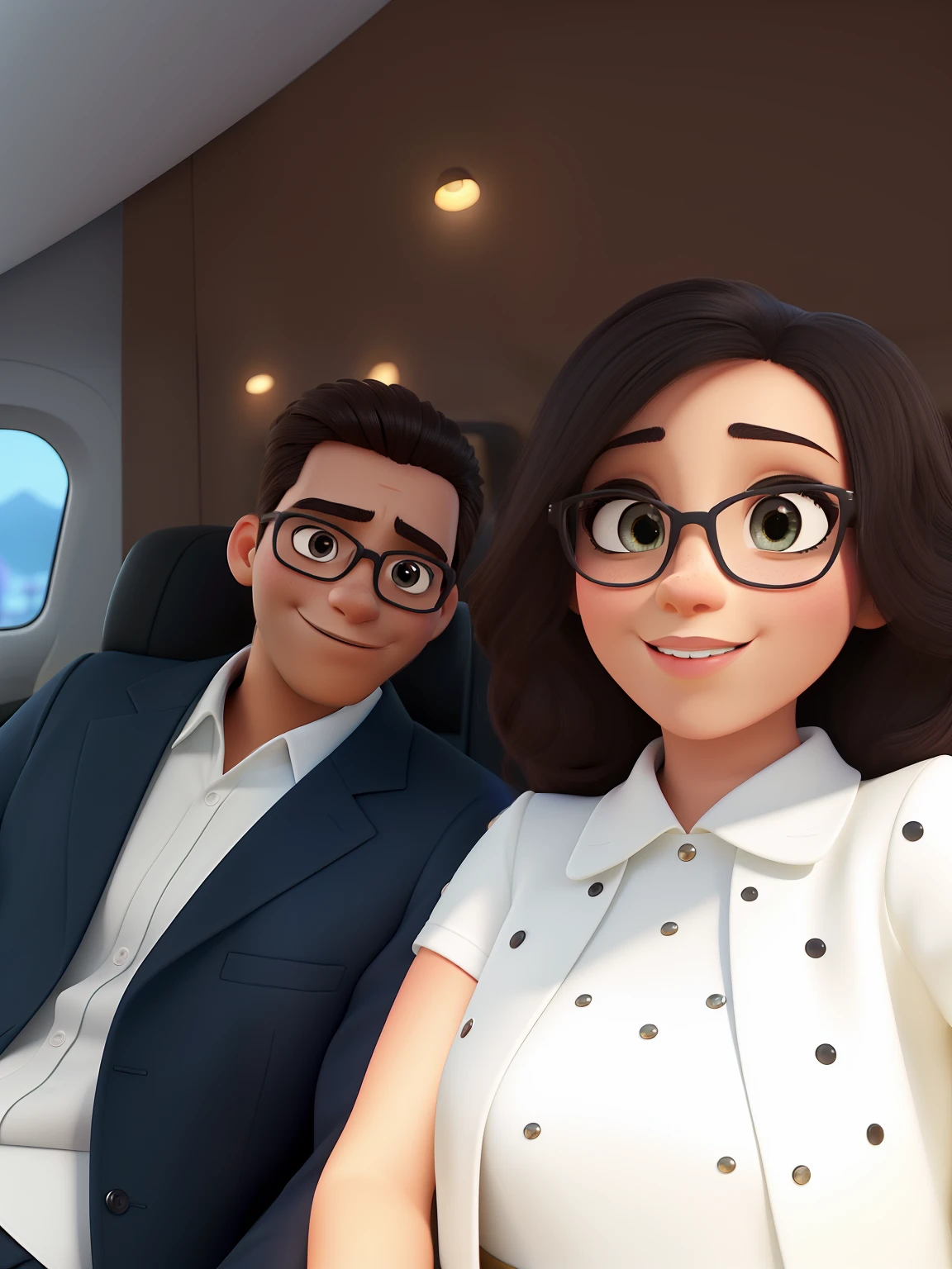 Estilo Disney Pixar, retratado no estilo encantador da Disney Pixar. Its features are beautifully rendered with the utmost attention to detail. Man Black skin and woman have light skin tones, irradiando calor e ternura.

They stay close to each other, Their expressions convey a deep connection and affection. Os olhos expressivos do homem cativam, with finely detailed lashes that add a touch of elegance. The woman's eyes are equally mesmerizing, brilhando de alegria e amor. Both eyes are full of life and emotion.

Her lips, Requintadamente detalhado, convidar sorrisos e sussurros de doces nada. Cada curva e contorno foi meticulosamente capturado, enhancing their charm and bringing them to life.

The couple's apparentness is reminiscent of characters from Disney Pixar's timeless stories. Its style is a perfect blend of contemporary appeal and classic elegance. O homem exala charme, Dressed in an elegant outfit that complements her features. The woman is stunning, adornada com um traje cativante que acentua sua beleza.

The surroundings are full of vibrant colors, contributing to the overall magic and allure of the scene. The lighting is soft and dreamy, iluminando o casal com um brilho quente, aumentando ainda mais o seu brilho.

The artwork is of the highest quality, capturando cada detalhe intrincado. The level of realism and photorealism is remarkable, dando vida aos personagens na tela.

This masterpiece is the epitome of art, Evoking emotions and capturing the essence of love and connection. The meticulous attention to detail and Disney Pixar style make this work of art a true celebration of romance and enchantment.

As you dive into this high-resolution representation, You will be transported through a world where love and magic intertwine, inspirado no unmistak
