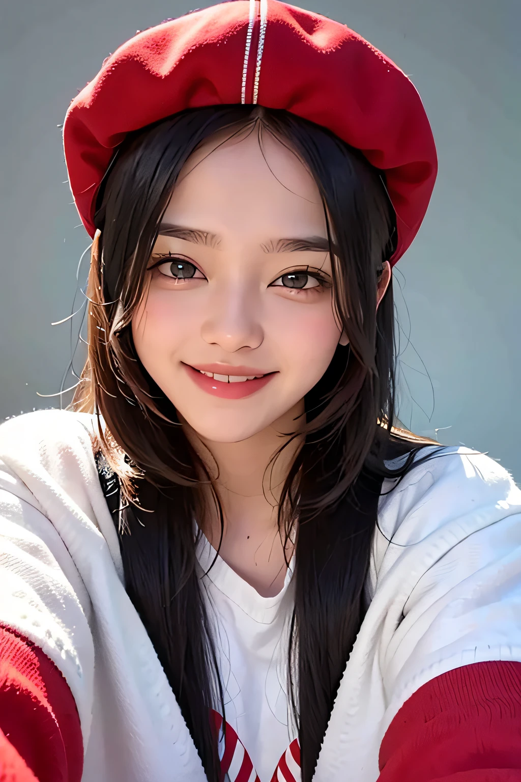add a cap and smilling face
