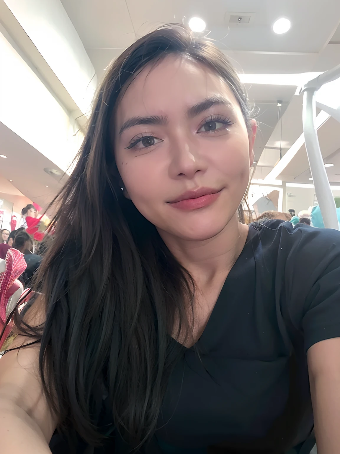 there is a woman sitting on a chair with a cell phone, selfie de uma jovem mulher, 3 0 anos de idade mulher, Mulher de 30 anos, 2 7 anos, imagem de qualidade muito baixa, Fotografia selfie 8k, 2 8 anos, 2 9 anos, Ayahausca, Lorena Avarez