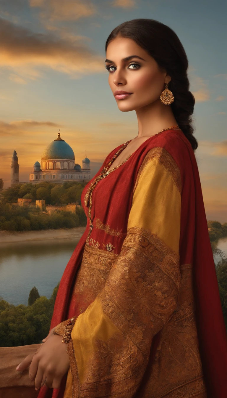 um retrato de uma russa bonita. Celebrate the Rich Tapestry of Humanity, capturing the essence of global diversity and unity through these realistic portrayals. The scene is framed in the rule of thirds, with a high-quality background and ultra-detailed scenery. Focus is ultra sharp, capturing every detail of the perfect feature of the model