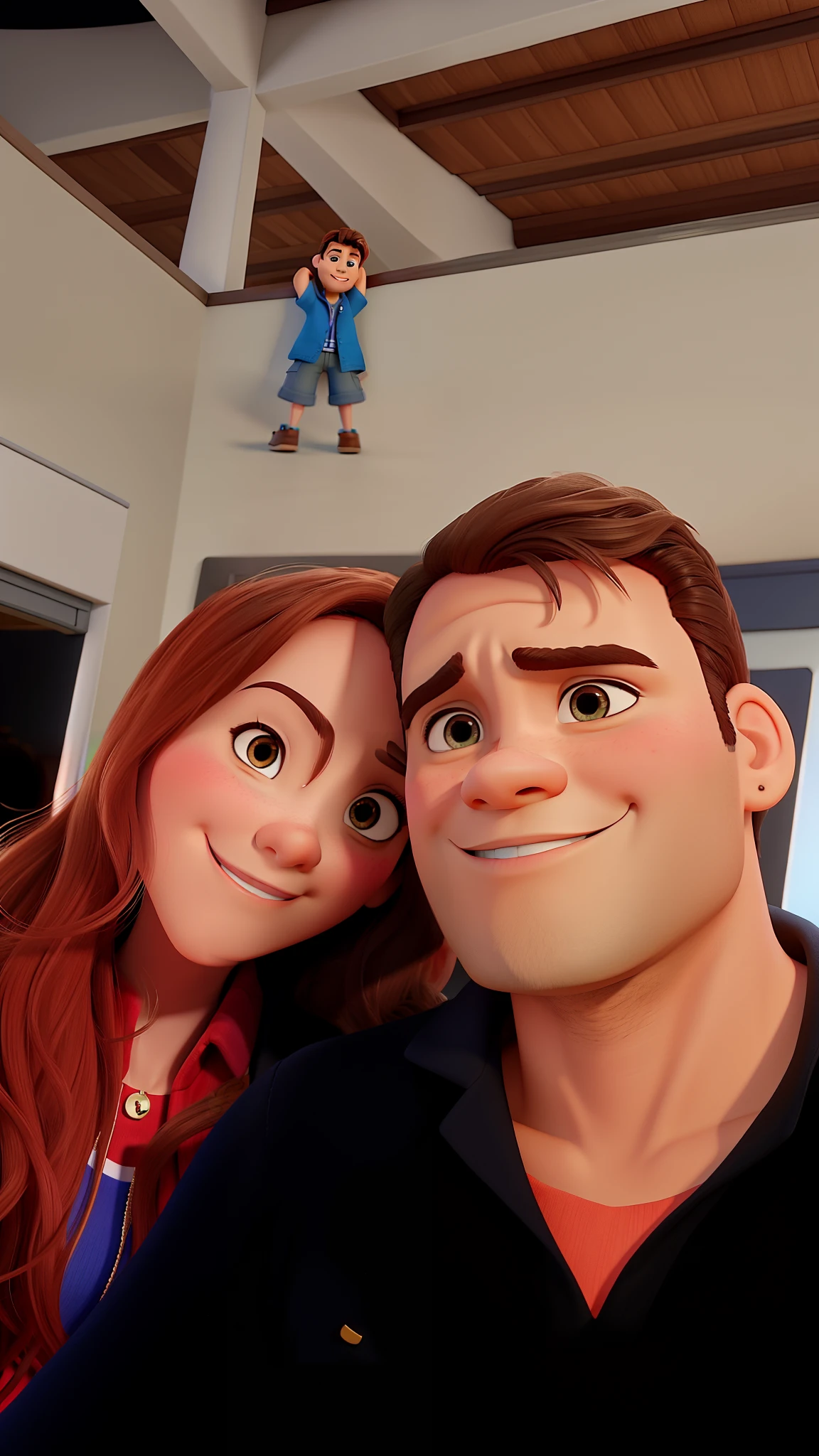 Casal estilo Disney pixar, alta qualidade, melhor qualidade