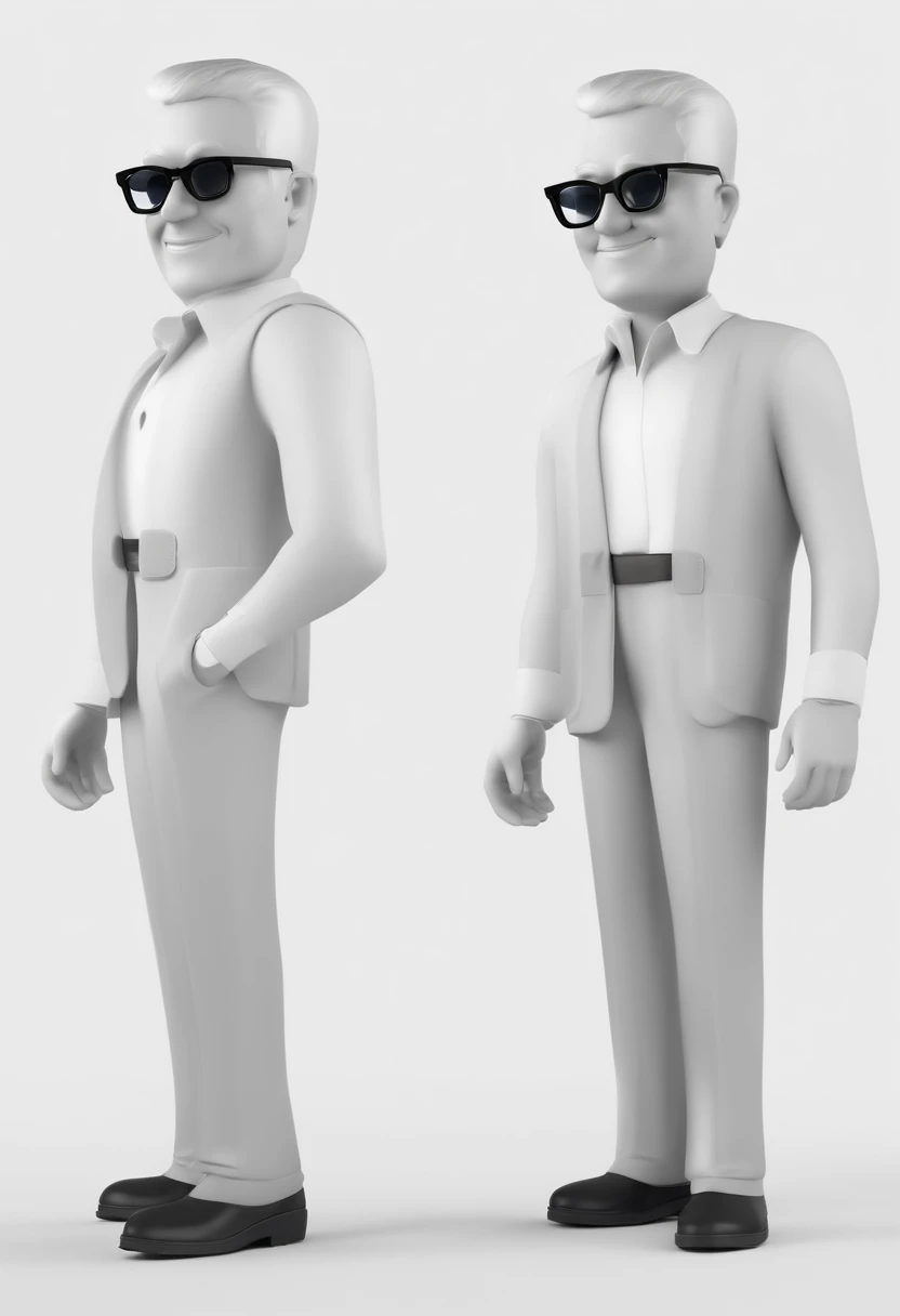 Cartoon character of a man with black glasses and a blue shirt, animation character, Caractere estilizado, animation style rendering, 3D estilizado, Arnold Maya render, 3 d render stylized, toon render keyshot, Personagem 3D, Personagem 3D, 3d rendering stylized, 3 d character render, personagem de desenho animado, Personagem de close up, Pose de personagem, (Estilo Pixar) (master part:1.2) (Bokeh) (best quality) (pele detalhada) (textura detalhada) (8k) (argila) (Cinematic lighting) (foco nítido
