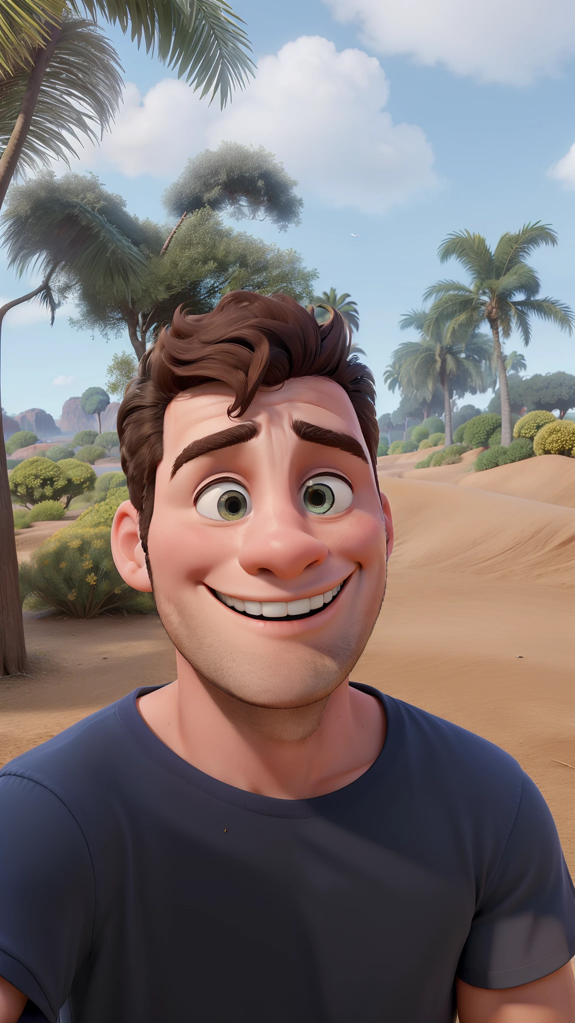 Obra-prima, de melhor qualidade , jovens de 28 anos cabelos loiro, sorridente personagem da pixar