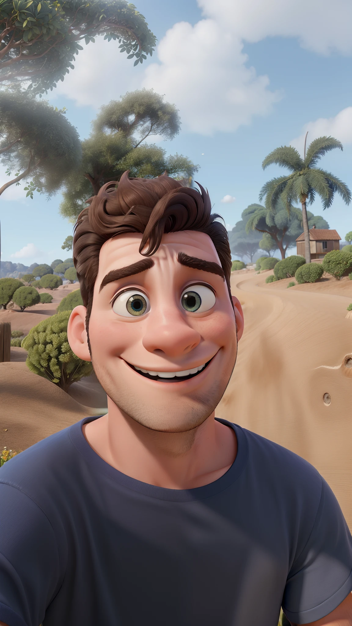 Obra-prima, de melhor qualidade , jovens de 28 anos cabelos loiro, sorridente personagem da pixar
