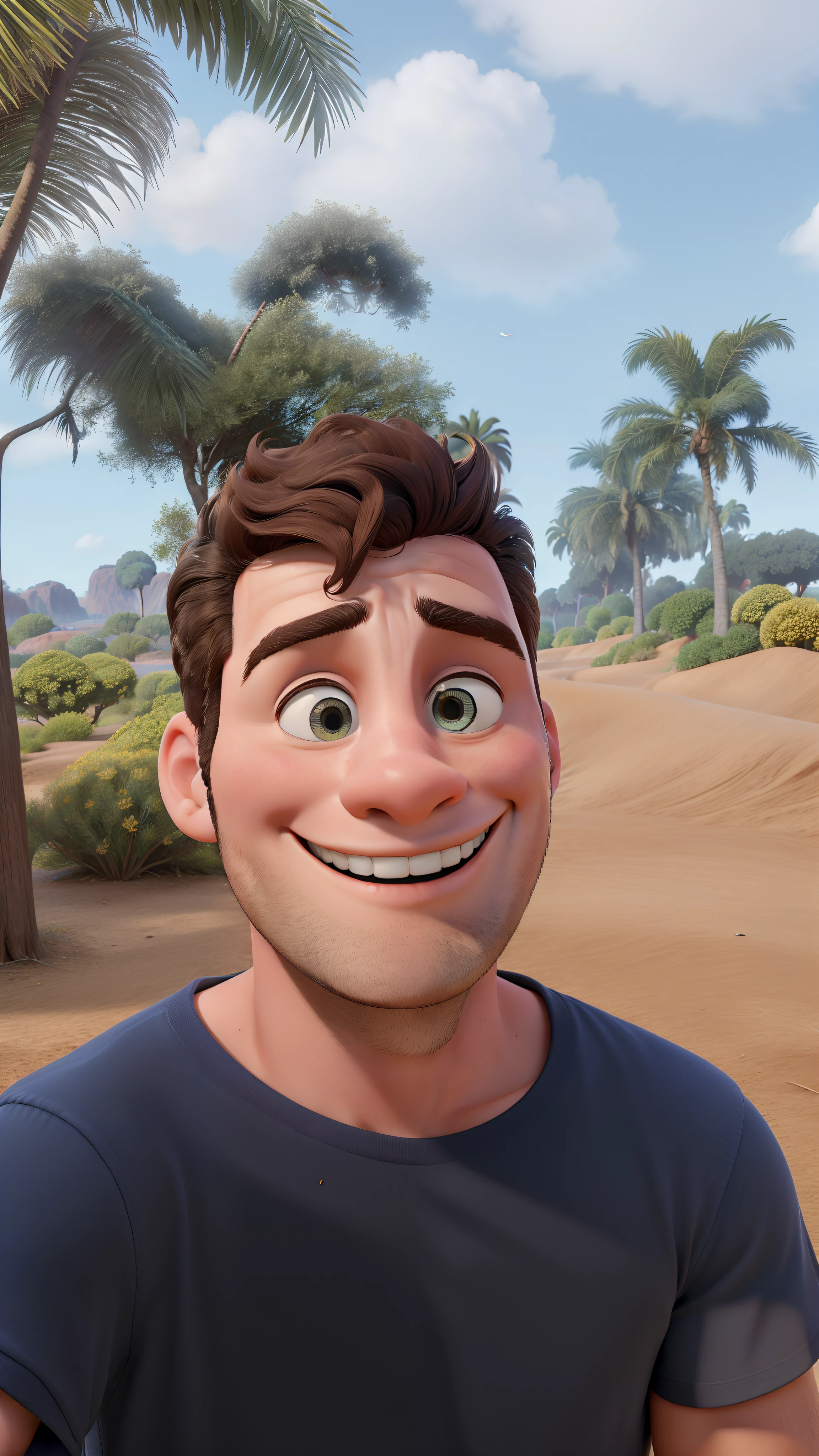 Obra-prima, de melhor qualidade , jovens de 28 anos cabelos loiro, sorridente personagem da pixar
