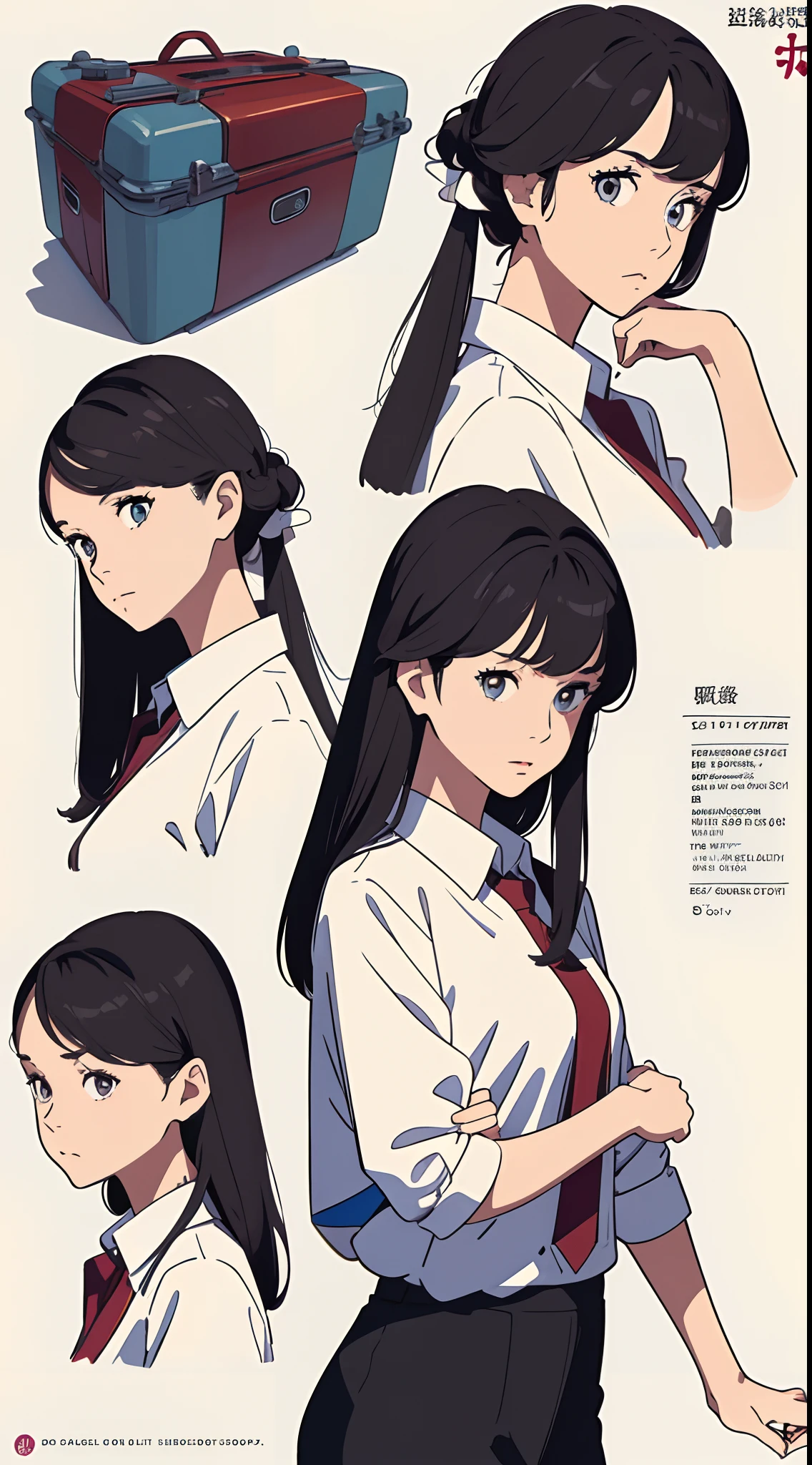 A close up of a person with long hair and a tie - SeaArt AI