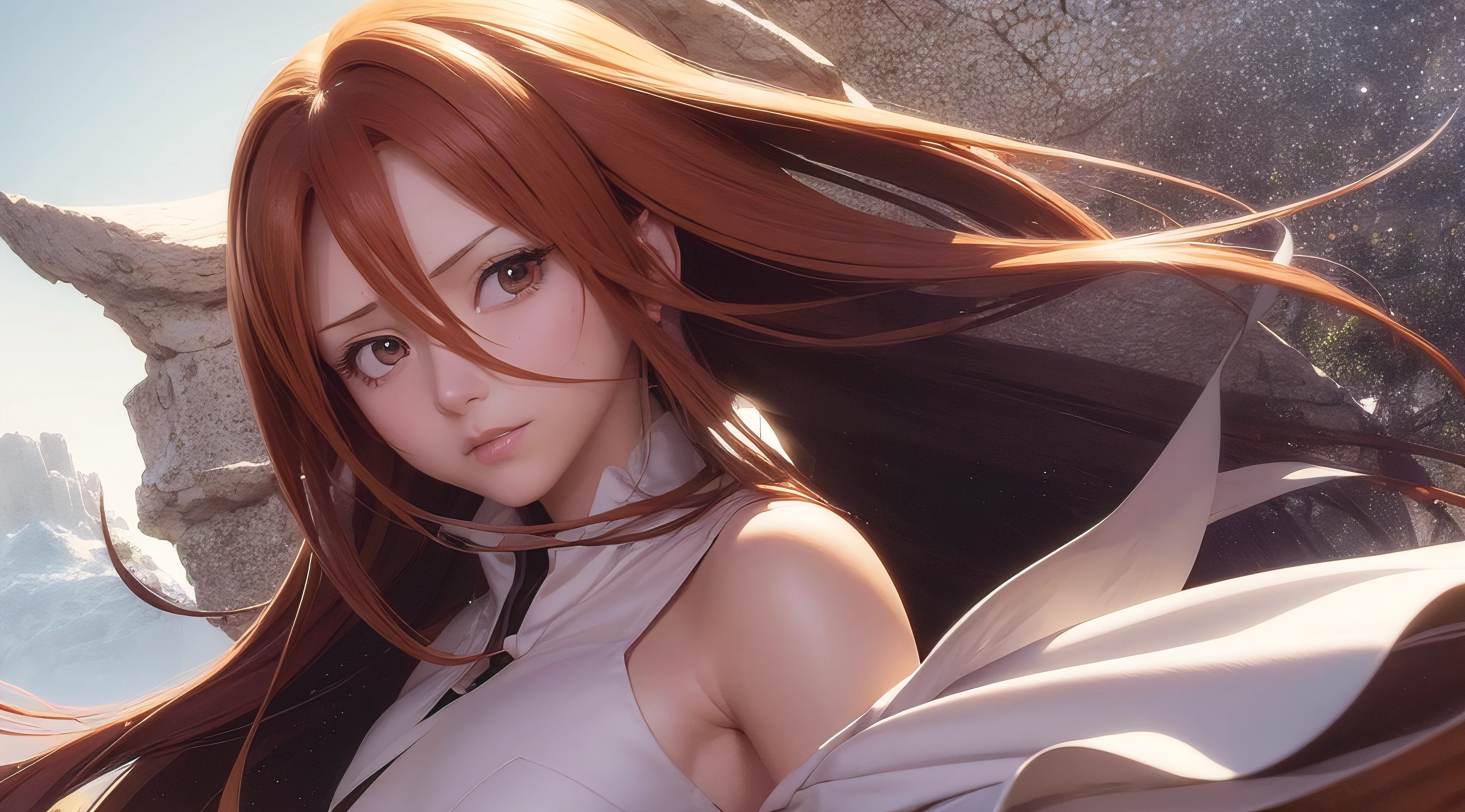 (obra prima) (perfection) (ultrarrealista) (sem defeitos) anime bleach, Orihime Inoue