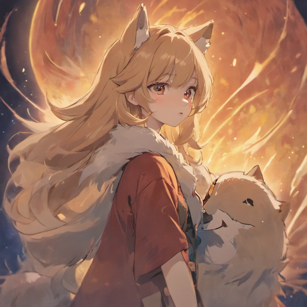 Cute wolf in the style of a Disney movie,wolf1.5,Babe,shaggy,adolable, CRIT