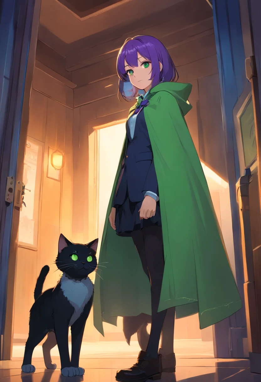 "Generates 2-person ultra-high-definition images,death \(entity\) in the background,unknown entity back,girl, woman,purple hair, green eyes, cape, 18 years old, braid,mercenary,scar in face,foreground,
ultra detailed,plane of the face,using old lantern green color,green light,death in the background,a humanoid looking shadow in the back,demon, detailed face,
shadow in the background,bad entity,entity unknown,shadow monster,skeleton,formal skeleton,dark skeleton,black skeleton,
skeleton in suit
Place the camera at the height of the peephole, Create an intimate connection between the audience and the cat's subject. Gran apertura,Permite poca profundidad de campo, Deja que el gato se destaque claramente sobre un fondo ligeramente borroso.
Enhance lighting to emphasize the texture and contour of the cat's body, con un software, Remove Rough Shadows、, Ambiente acogedor.
Scratch the cat in a relaxed position, Pero equilibrado, Muestre su flexibilidad y elegancia. Intenta capturar momentos en movimiento natural, alargamiento, beauty of pubic hair, etc., Transmita realismo.
Implement post-processing techniques to improve image clarity, contraste, y balance de color, Protege todos los aspectos, Desde los intrincados patrones de los gatos hasta su intensa mirada, Renderizado con asombroso detalle.
Finalmente, Transmite la suave belleza y la elegancia innata de los gatos,, Captura momentos fugaces,Celebra la singularidad de la curiosidad y el aplomo de los gatos."