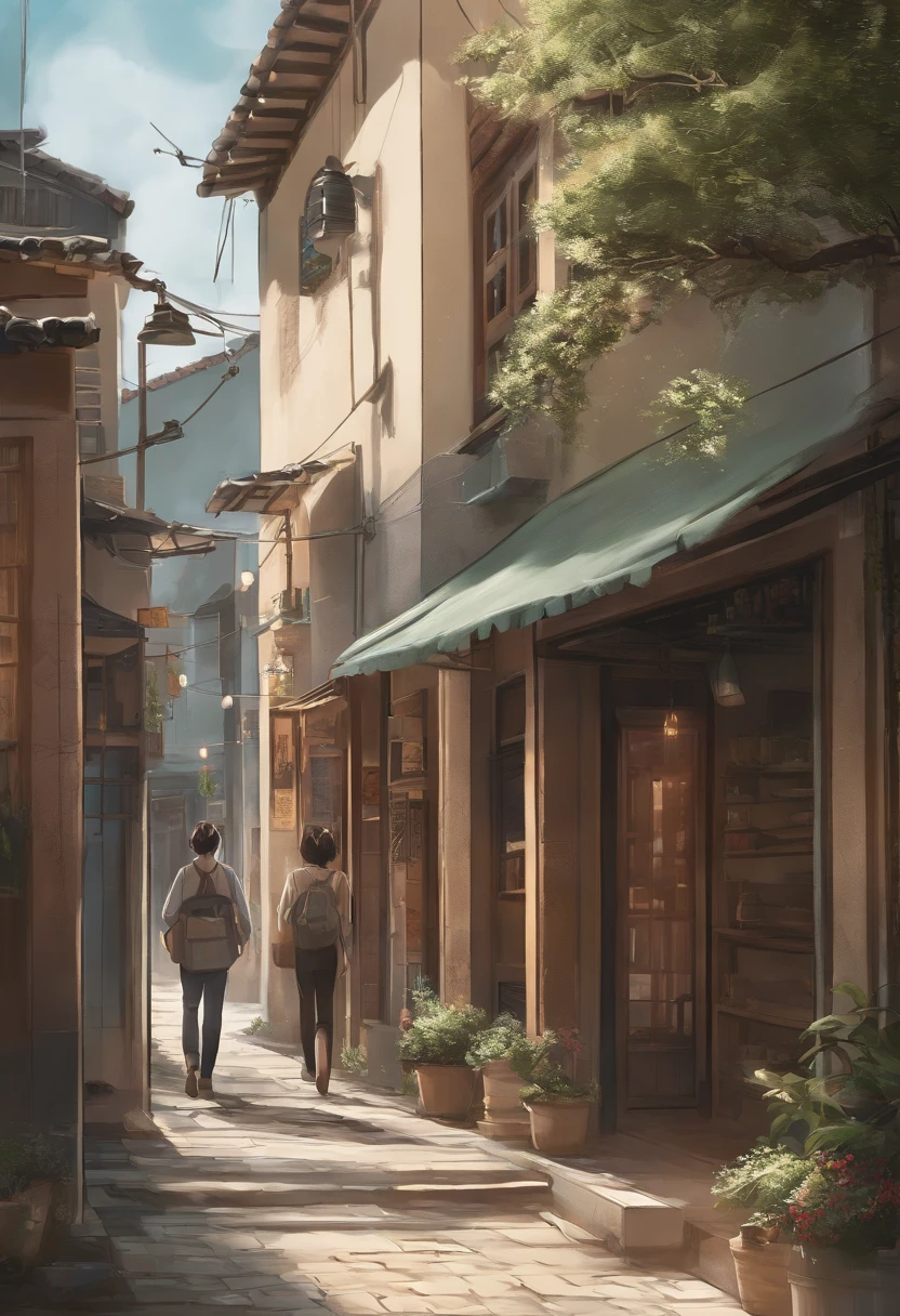 comic strip,Hong Kong comic book style,Fengyun comic style,(((Comic storyboard))),Two-dimensional picture,Estilo de Makoto Shinkai,Makoto Shinkai manga art,s girl,The narrow streets of the town,starrysky,vibrant with colors,Hyper-realistic,Ultra photo realsisim,super-fine,Smooth lines,high qulity,8K,tmasterpiece