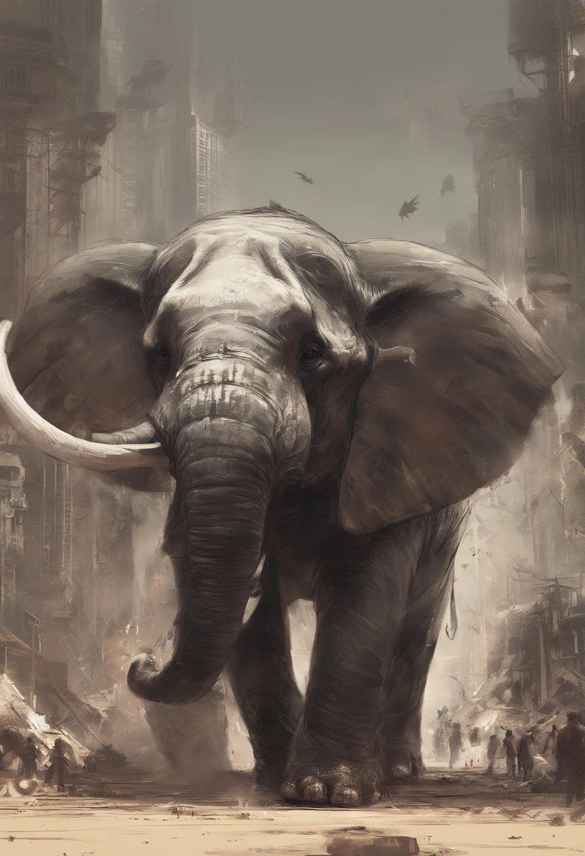 NSFW, ANTROPHOPIC ELEPHANT, militares, enorme, musculoso, pesado, forte, bolas enormes, ELEFANTE ENORME , ELEFANTE ENORME, , ??? KAIJU
