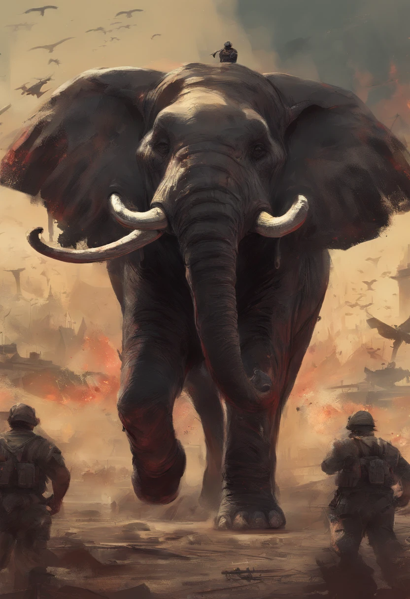 NSFW, ANTROPHOPIC ELEPHANT, militares, enorme, musculoso, pesado, forte, bolas enormes, ELEFANTE ENORME , ELEFANTE ENORME, , CUM KAIJU