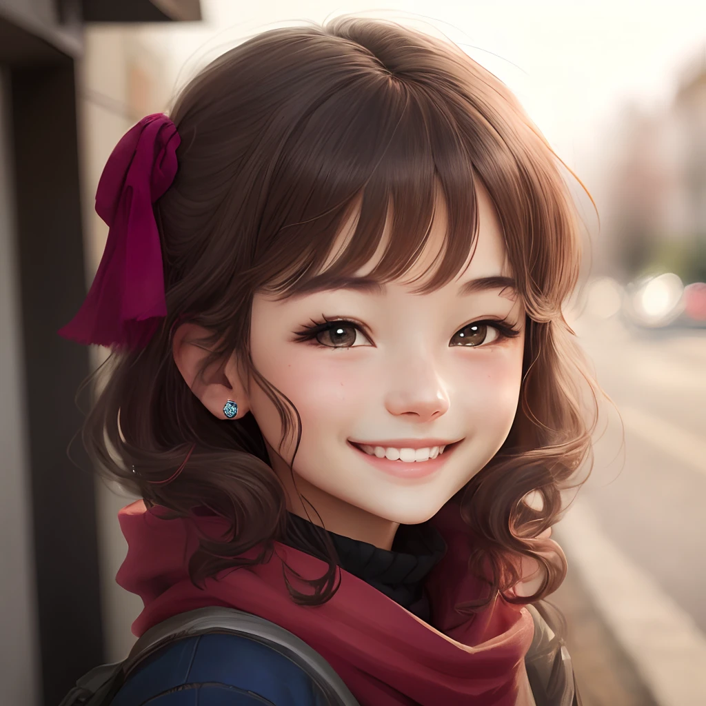 Girl smiling