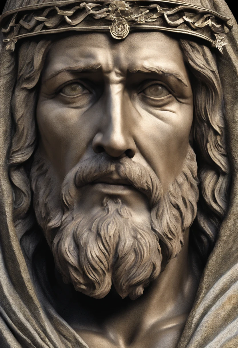 retrato de jesus cristo na cens com a parabola do bom samaritano rezando