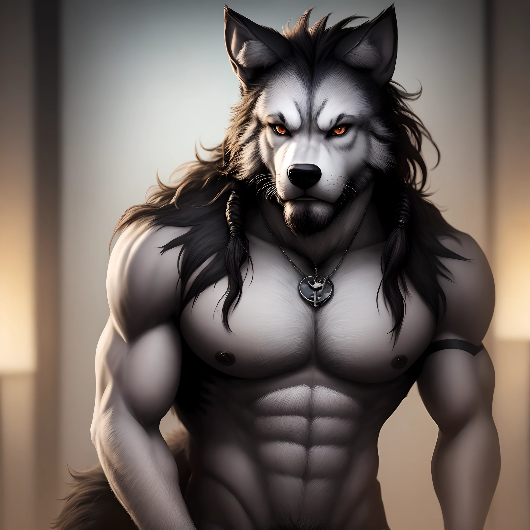 Lobo negro furry